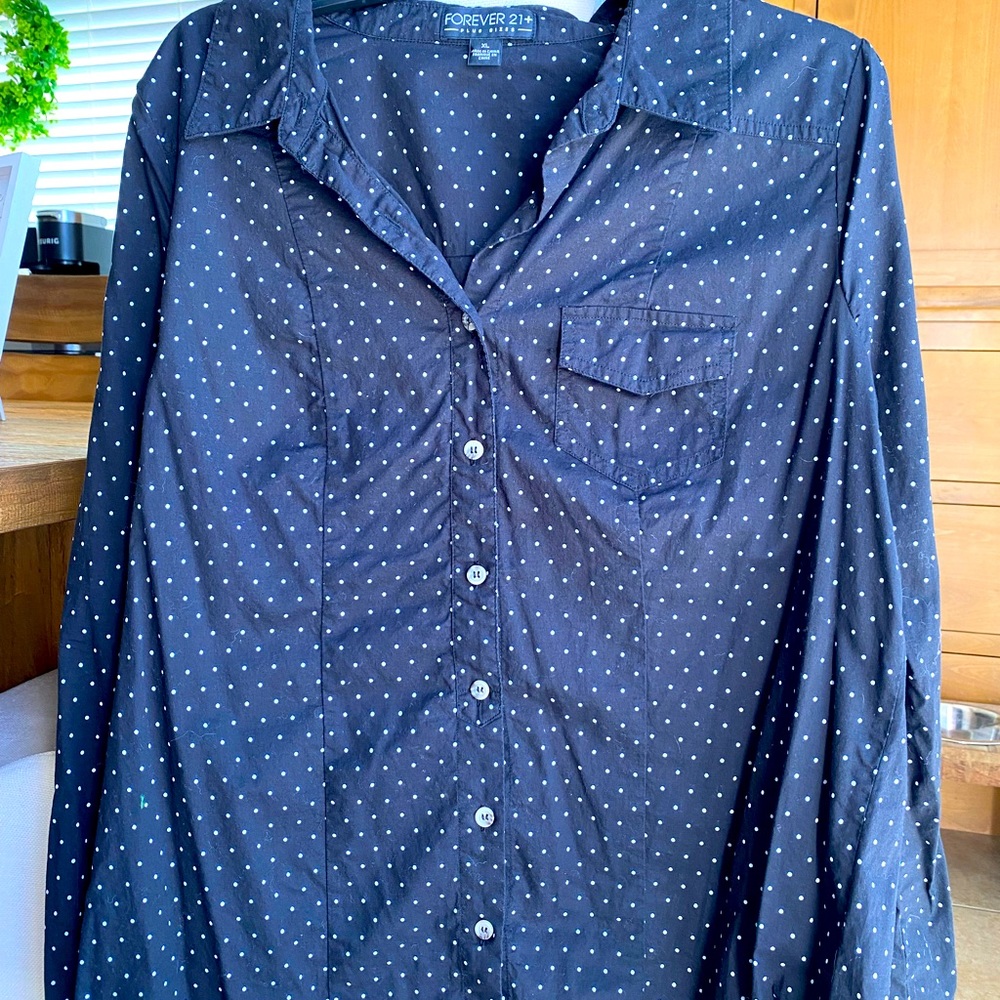 Polka Dot Button Down